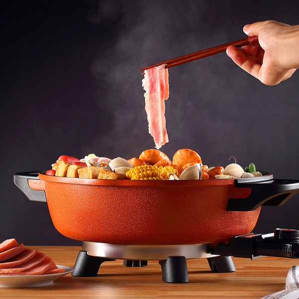 安家乐大容量2L电煮锅多