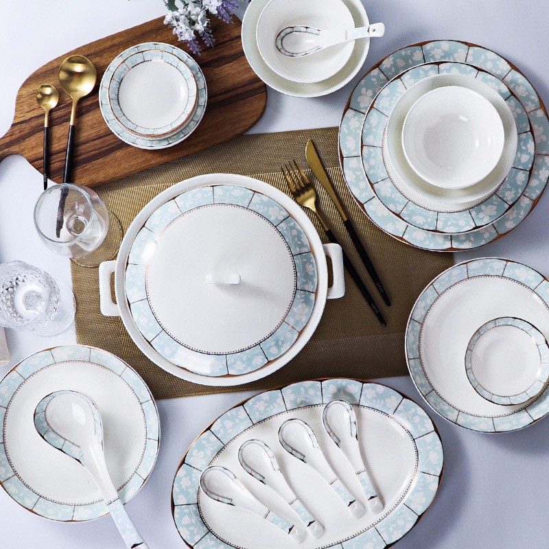 马卡龙陶瓷餐具日式韩式碗碟盘套装